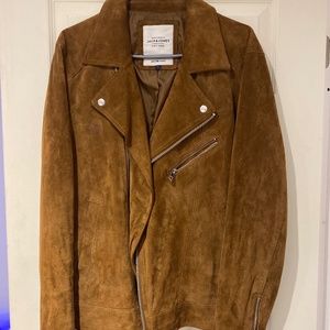 cognac suede jacket